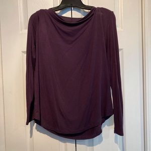 Willi Smith plum yoga top, size Large